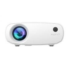 HAVIT PJ207 PRO proyector de vídeo inalámbrico, 4K, ANSI Lumen 110, Altavoz integrado 3W, Potencia máxima 43W, Android TV 9.0, Blanco