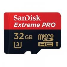 Tarjeta de Memoria SanDisk Extreme PRO MicroSDHC 32GB CLASE A1 U3 V30 100MB/s con Adaptador SD
