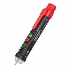 Habotest HT100P Detector de voltaje sin contacto y probador de fase, NCV, pantalla LCD, negro